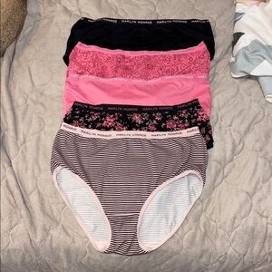 Marilyn Monroe Girls' Panty Set - Black, Pink, Floral, and Striped